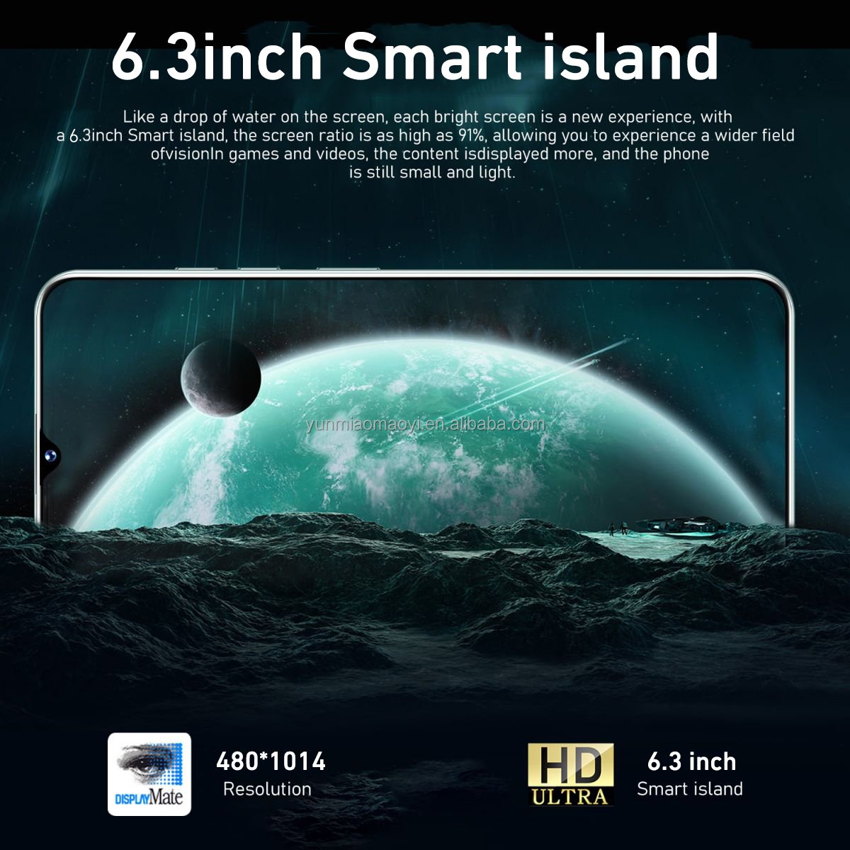 2024New Arrival Mate 60 Pro Smartphone 6.3Inch 16GB ROM Google Play Store Mobilephone 2400mAh Battery 3G Network Phone